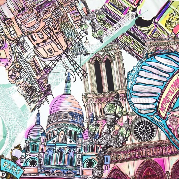 Maison Malfroy Other - Malfroy Silk scarf 90, Paris – Green